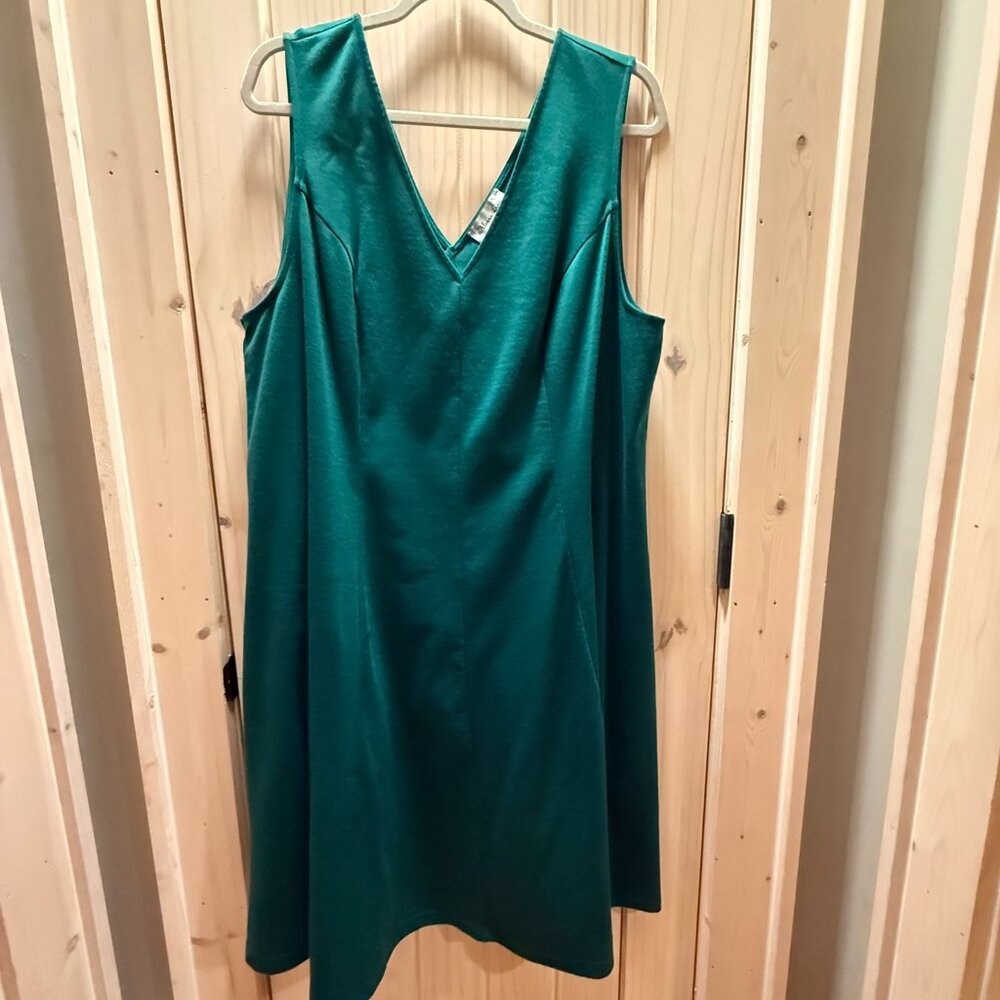 Meera Lane Green Sleeveless Dress, Size 3X